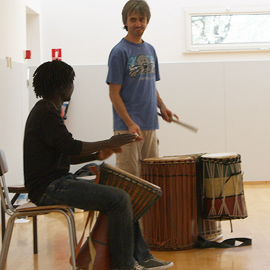 Amadou et Philippe laumay - percussions